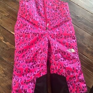 The North Face Pink Leopard Kids Overalls